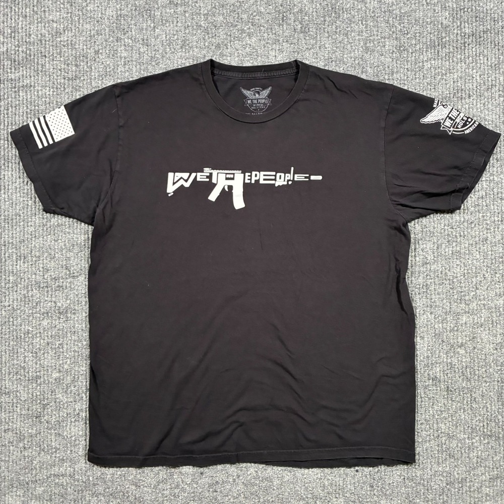 We The People Holster Mens T-Shirt Size XL Black Logo Graphic Short Sleeve